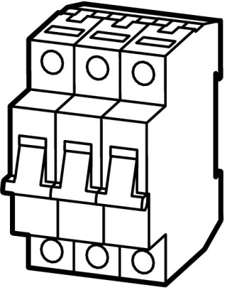 Автоматический выключатель 1,5А, кривая отключения C, 3 полюса, откл. способность 15 кА