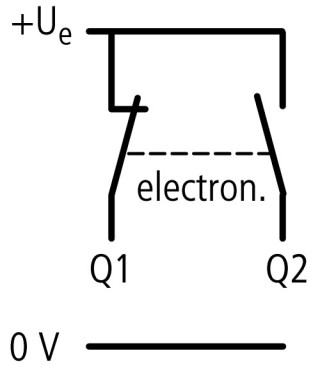 Концевой выключатель с электронным модулем , 1НО +1 НЗ