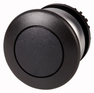 Головка кнопки грибовидная, без фиксации, цвет черный