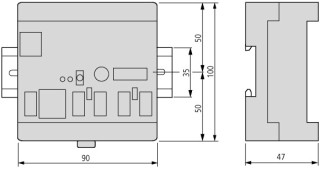 Компактный контроллер с возможностью расширения , 24VDC , RS232, RS485 (RS232) , 2xCAN