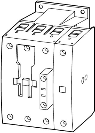 контактор 125А, 4 полюса, управляющее напряжение 100-120В (AC), категория применения AC1