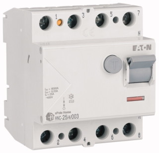 Выключатель дифференциального тока (RCCB), 25A, 4p, 30мА, тип чувствительности AC