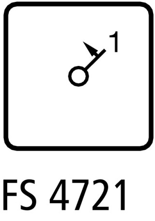 Переключатель управления , 2P, Ie = 12A , Пол. I < 1 , 45 ° , переднее крепление в отверстия 22мм