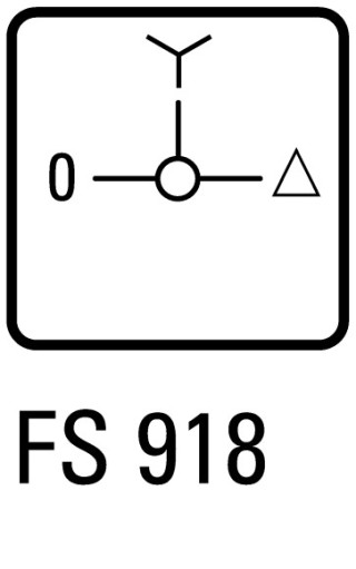 Переключатель звезда-треугольник , 3P , Ie = 12A, FS- Y-D-0 , 90 °, переднее крепление