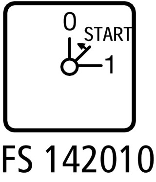Переключатель фазы , 2P, Ie = 25A , Пол. 0 < Start-1 , 45 °, 48х48 мм