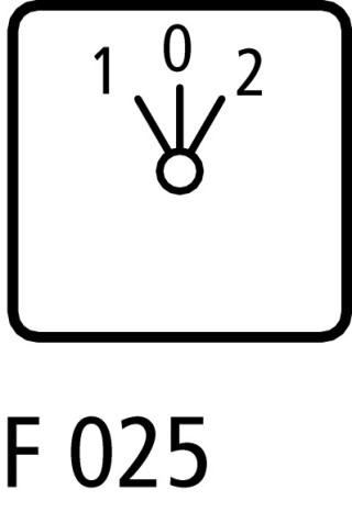 Реверсивный переключатель , 3P , Iu = 10A, FS- 1 > 0 < 2 , 45 °, 30x30 мм переднее крепление