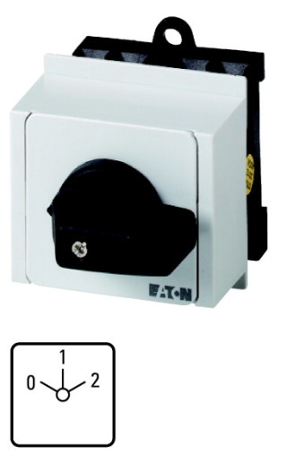 Выключатель, 3P, Ie = 12A, Пол. 0-1-2 , 45 °,  45x45mm , модульное исполнение