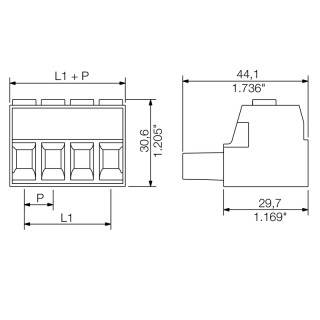 Штекерный соединитель печат BUZ 10.16HP/03/180 AG BK BX PRT