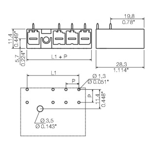 Штекерный соединитель печат SV 7.62IT/02/270MF2 3.5SN BK BX SO