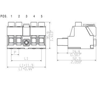 Штекерный соединитель печат BUZ 10.16IT/03/180MF3 AG BK BX
