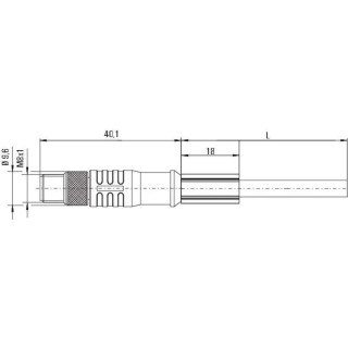 Круглые соед. разъемы|Прово SAIL-M8GM8SG-4S0.5UIE