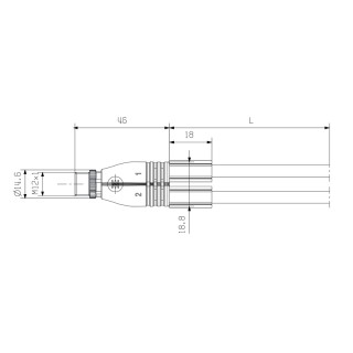 Круглые соед. разъемы|Прово SAIL-ZW-M12BG-3-3.0V