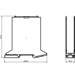 Корпуса для электроники CH20M22 B RD/BK