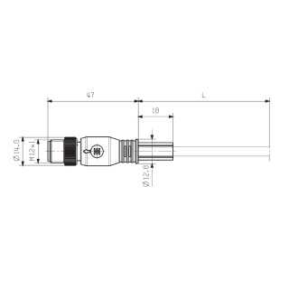 Шинный кабель SAIL-M12GM12SG-CD-0.1A