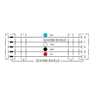 Шинный кабель SAIL-M12GM12SG-CD-0.1A