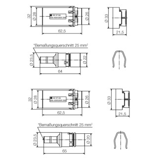 Обжимной контакт HDC HP 250 F 50 PE