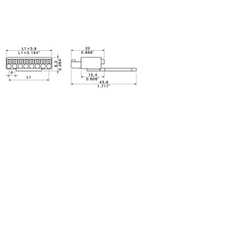 Штекерный соединитель печат BCF 3.81/05/180ZE SN OR BX