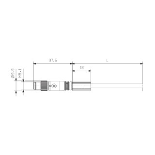 Круглые соед. разъемы|Прово SAIL-VSBD180-M8G-3-1.5U