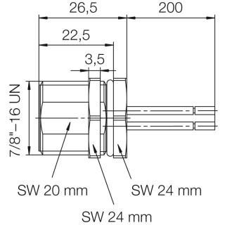 Гнездо произвольной сборки| SAIE-7/8S-3-0.2U-H