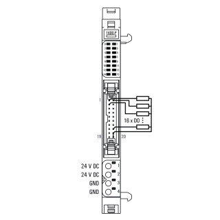 Штекерный соединитель печат UR20-16DO-P-PLC-INT