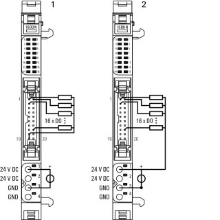 Штекерный соединитель печат UR20-16DO-N-PLC-INT