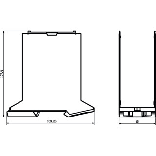 Корпус бл. управл. CH20M45 B BK/BK LRP