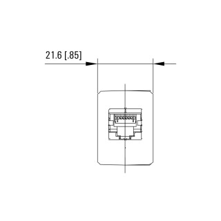 Матрица USB IE-AD-M12XRJ45-180