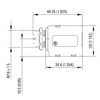 Матрица USB IE-AD-M12XRJ45-180