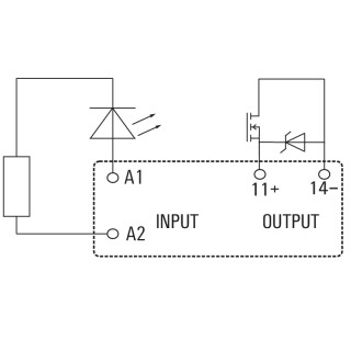 Промышленный разъем SSR 10-32VDC/0-35VDC 5A