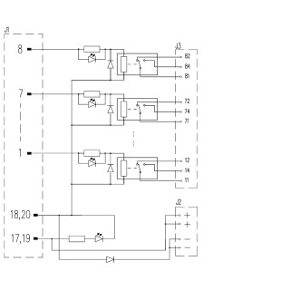 Передающий модуль RSMS-8H 24V+ 1CO S