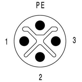 Гнездо произвольной сборки| SAIE-M12S-3+PE-S-0.5U-M16