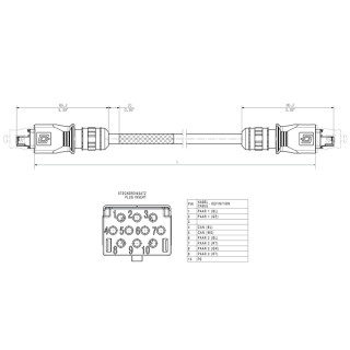 Готовый кабель данных IE-CSQS9VE0010AQEAQE-K1