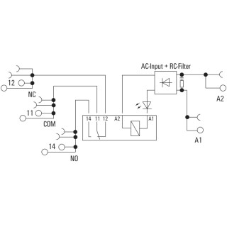 Реле безопасности TRS 230VAC RC 1CO 16A