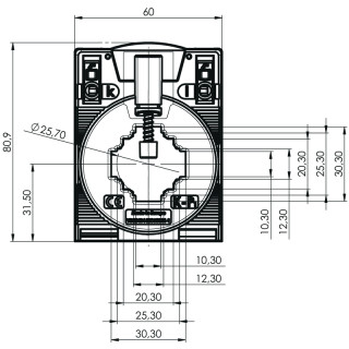Трансформатор тока CMA-31-100-5A-2,5VA-1