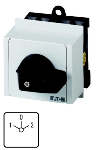 Кулачковый переключатель, 1P , Ie = 12A , Пол. 1-0-2 , 45 ° 45x45mm , модульное исполнение