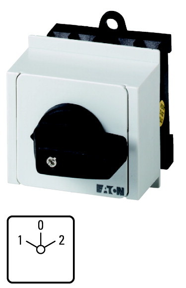 T0-2-8211/IVS Кулачковый переключатель, 2р , Ie = 12A , Пол. 1-0-2 , 45 ° 45x45mm , модульное исполнение