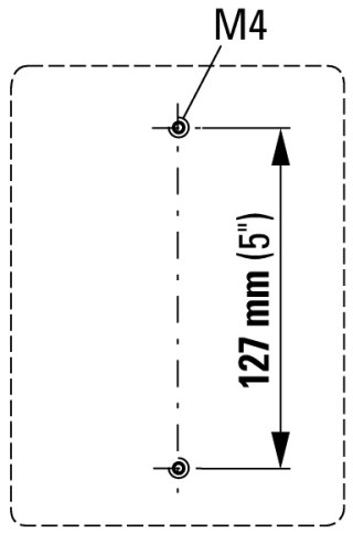 Реверсивный переключатель, 2P, Ie = 12A, Пол. 1-0-2, 45 ° 48х48 мм