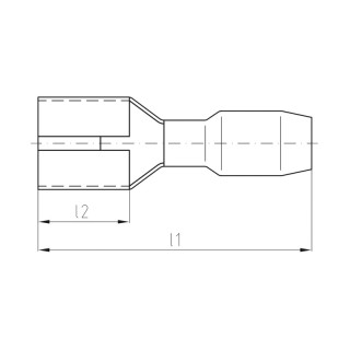 Lug, conductor sleeve, conn VFSKHI/0,5-1,0/488