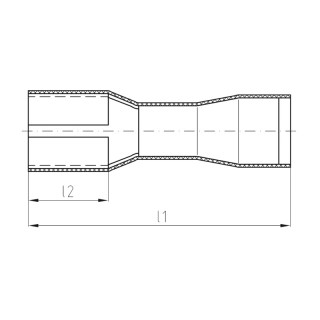 Lug, conductor sleeve, conn VFSKHV/0,5-1,0/288