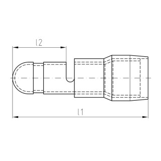 Lug, conductor sleeve, conn VRSTI/1,5-2,5