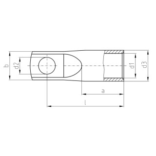 Tube cable shoe for CU con. KRN-M16/-240 S