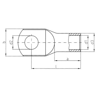 Tube cable shoe for CU con. KRN-M3/-0,75