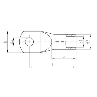 Tube cable shoe for CU con. KP-M5/-6