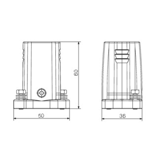 Профильное уплотнение HDC IP68 04A TOS 1M25G