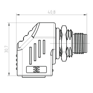 Матрица USB IE-AD-M12DRJ45-MF-90