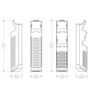 Корпус бл. управл. CH20M22 SET 1/2 BK/OR