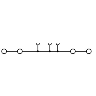 Проходная клемма A4C 2.5 GN