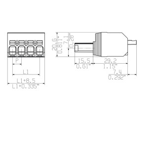 Штекерный соединитель печат BVFL 7.62HP/04/180 SN BK BX