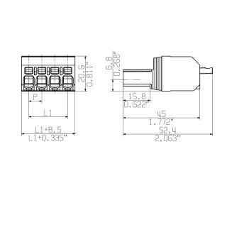 Штекерный соединитель печат SVFL 7.62HP/04/180G SN BK BX