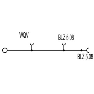 Проходная клемма WDU 1.5/BLZ 5.08